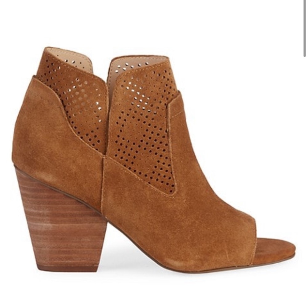 Steven by Steve Madden suede peep toe booties